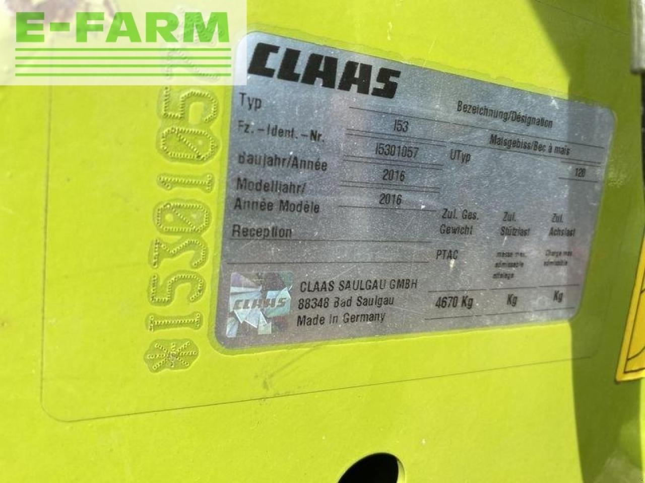 ملحق حصادة أعلاف CLAAS orbis 900: صورة 8