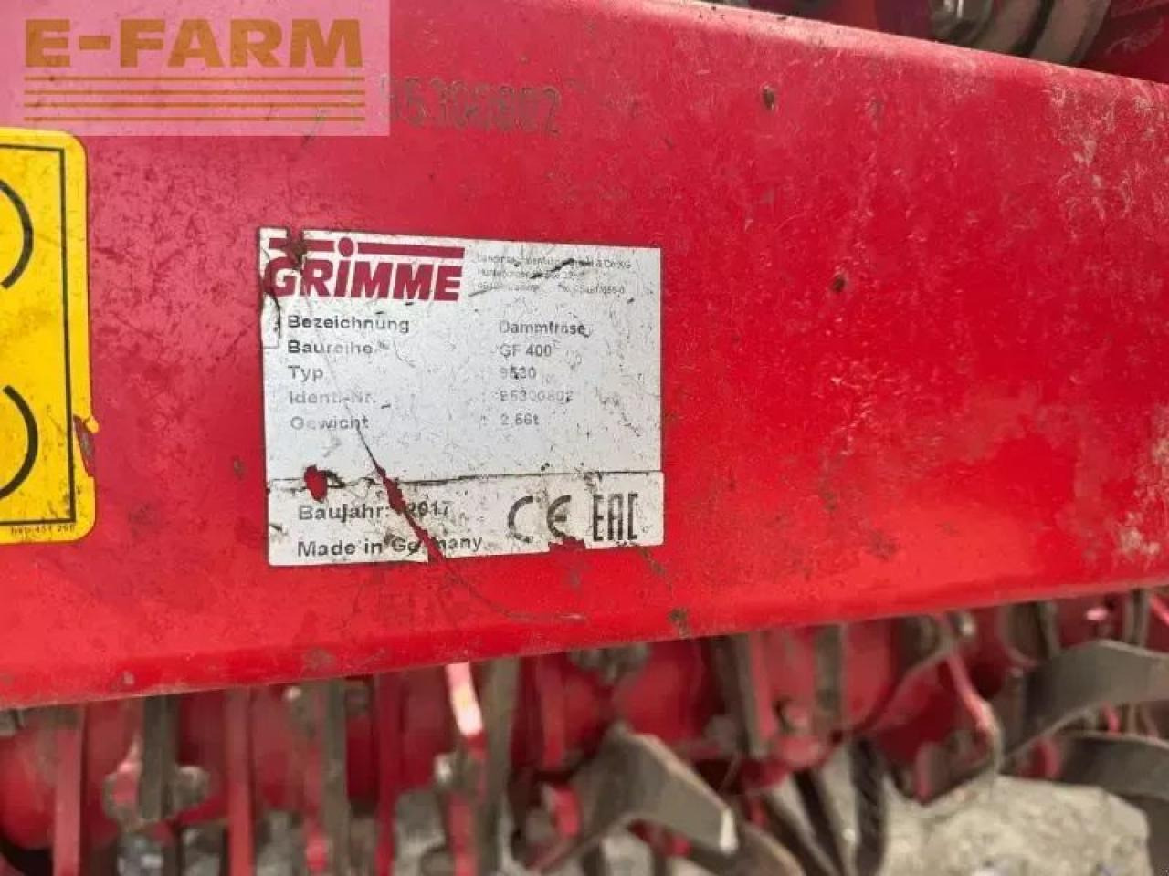 Grimme gf400 - معدات حرث التربة: صورة 2 Grimme gf400 - معدات حرث التربة: صورة 2