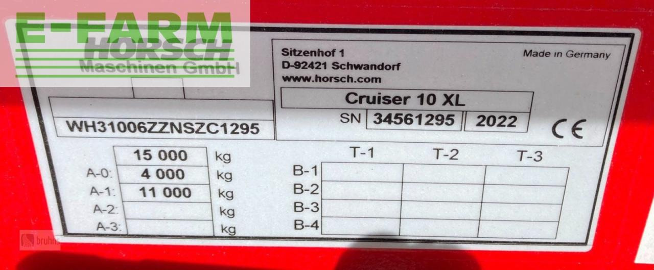 المحراث Horsch cruiser 10xl - vorführgerät bj. 2022: صورة 11