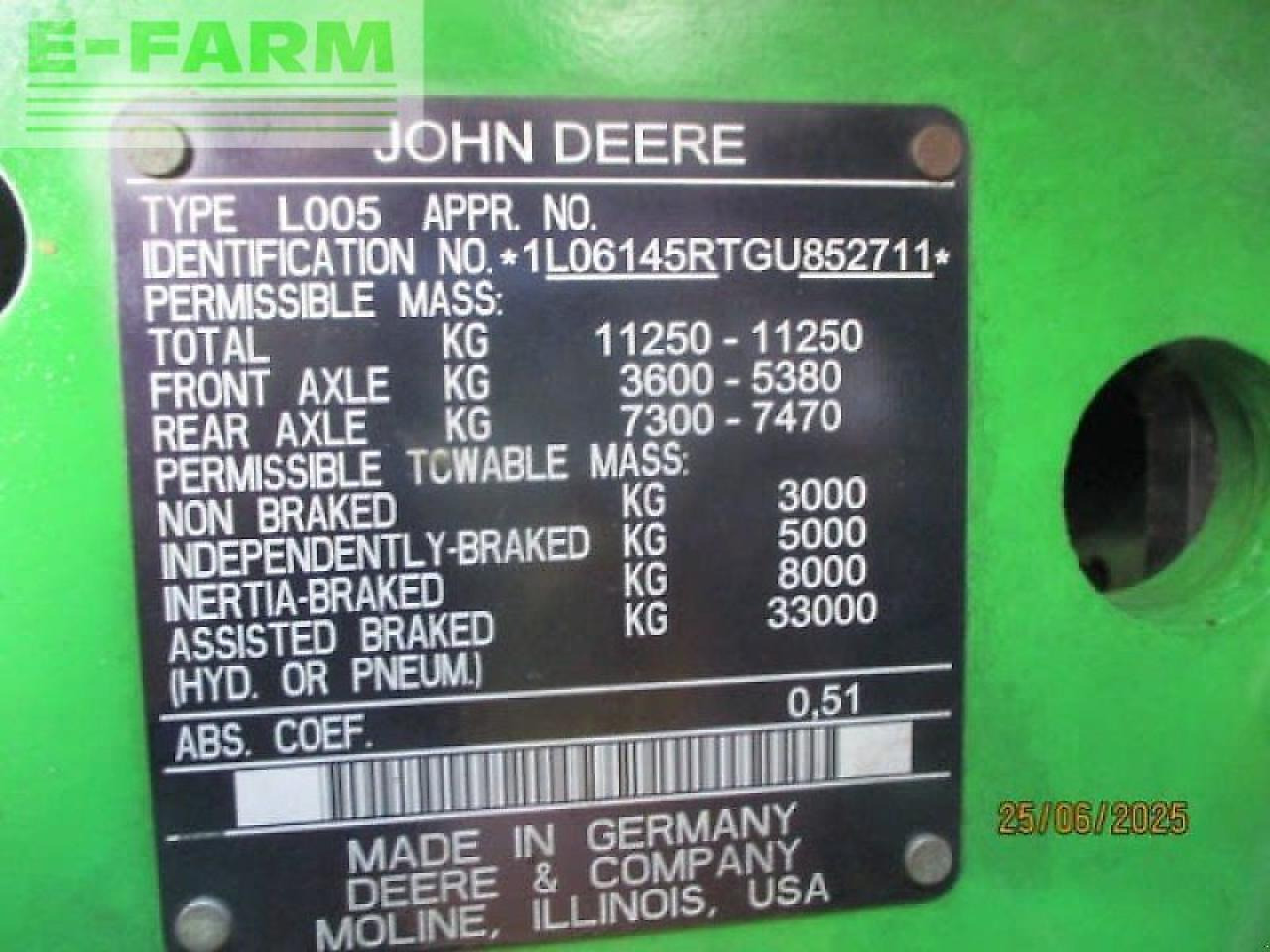 جرار John Deere 6145 r direct drive #849: صورة 10