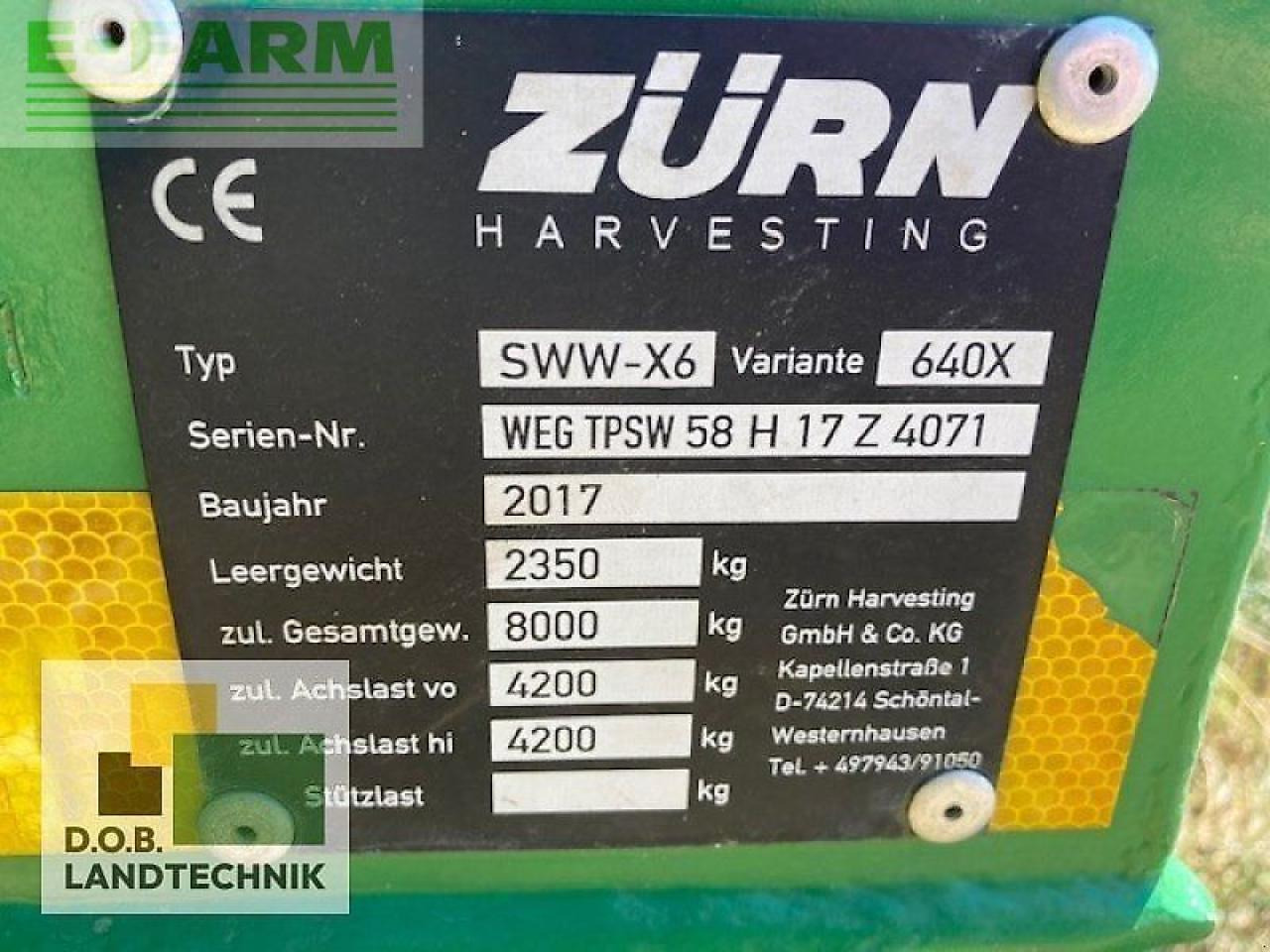 ملحق حصادة أعلاف John Deere 640x mit schneidwerkswagen: صورة 9