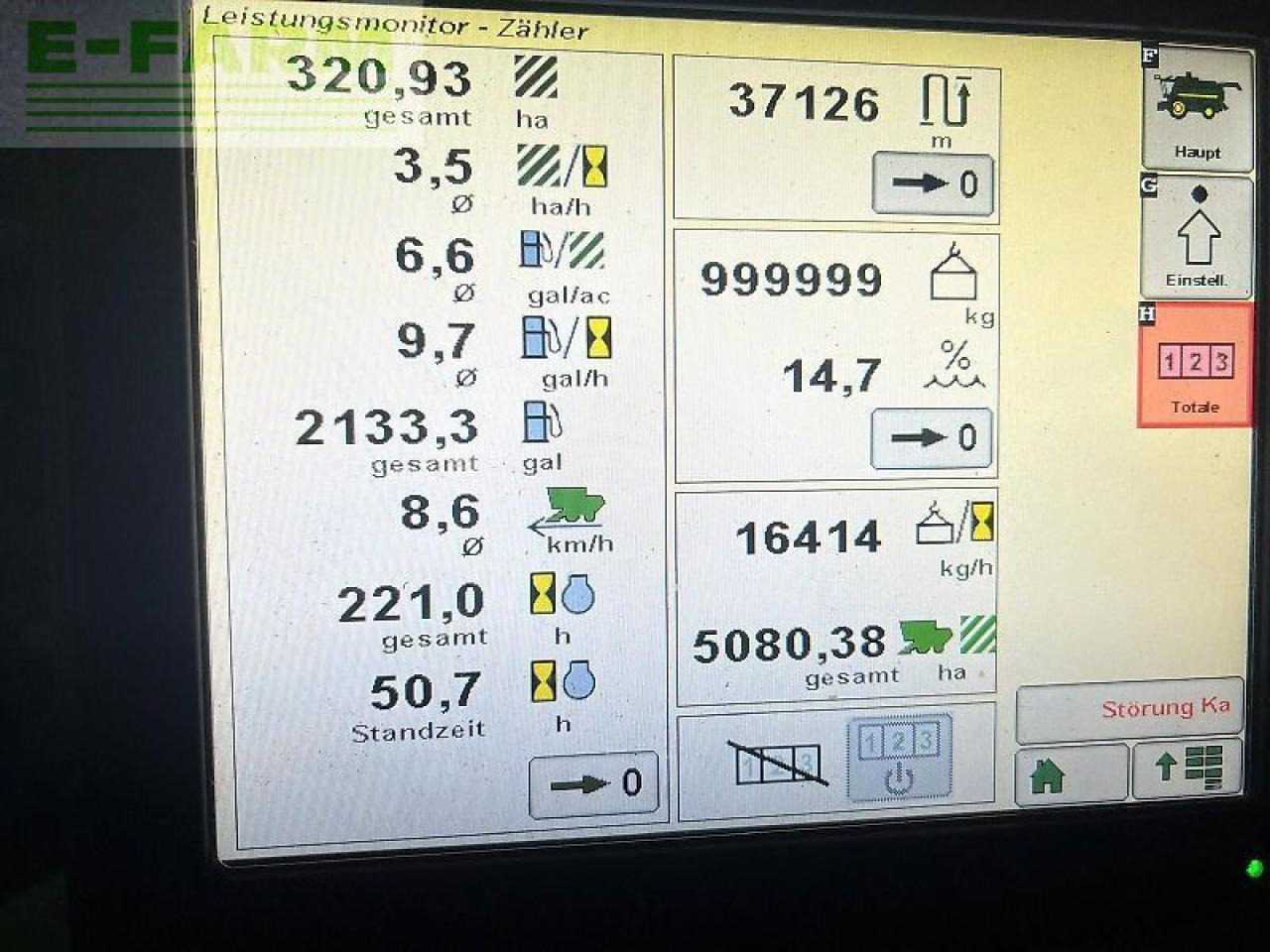 حصادة موحَّدة John Deere t670: صورة 9