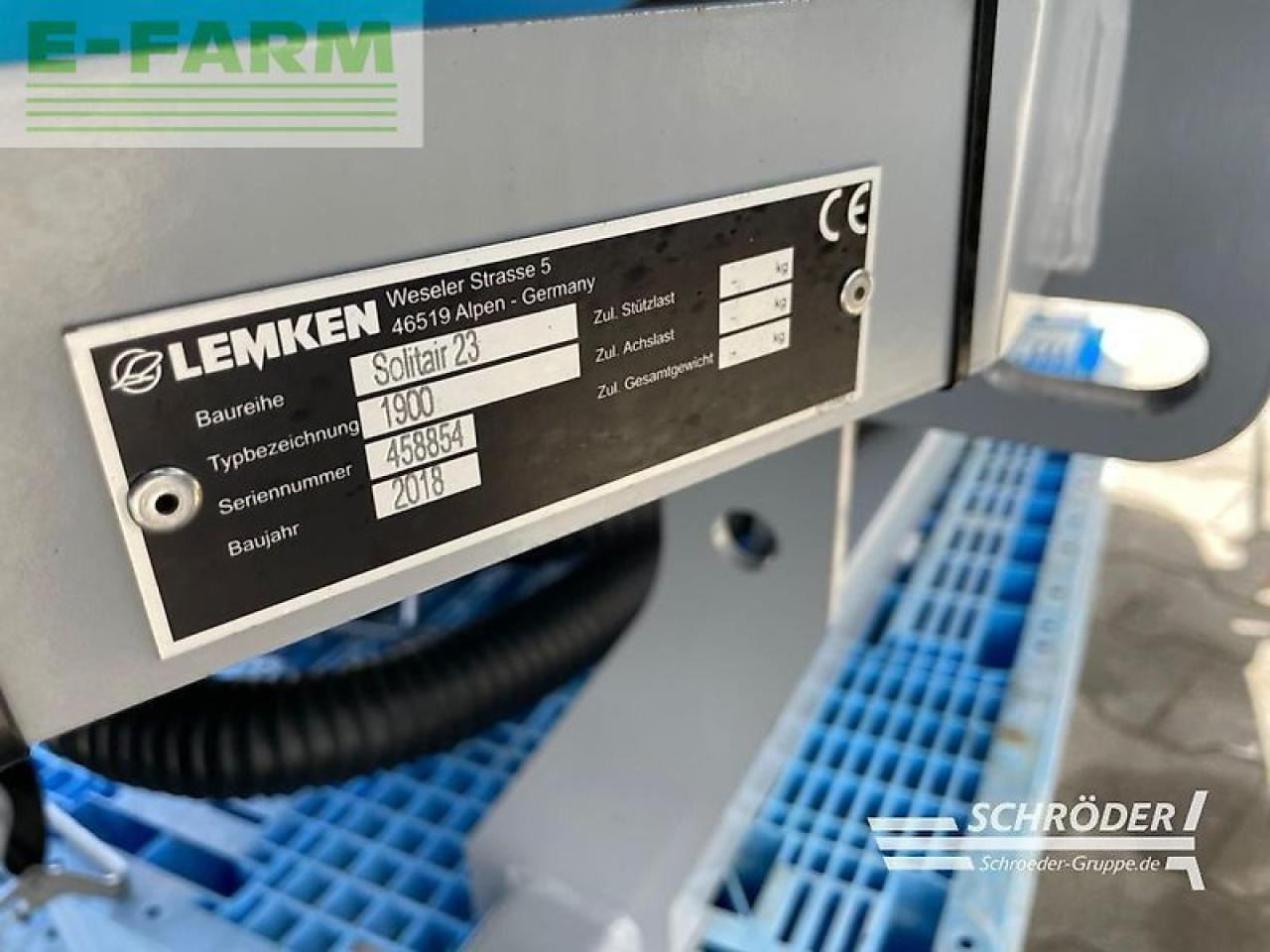 آلة نثر البذور الدقيقة Lemken azurit 9/8.75 k d + solitair 23/1900: صورة 17