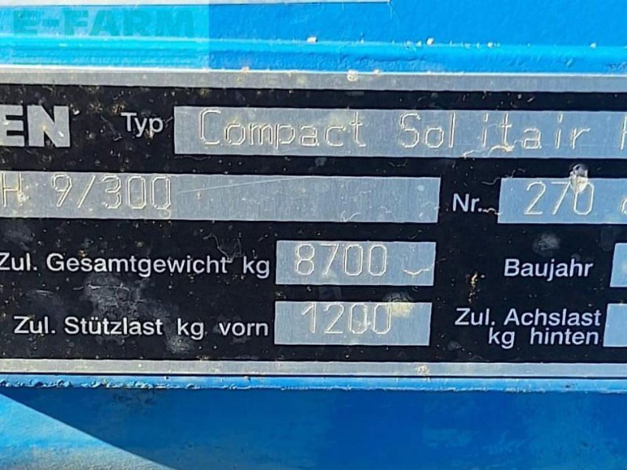 آلة البذر Lemken compact solitair 9/300: صورة 6