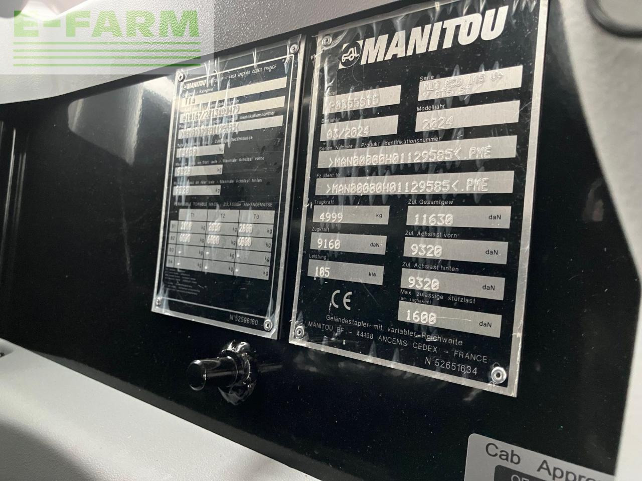 رافعة تلسكوبية Manitou Teleskoplader MLT850 -145 V+ Elite: صورة 13