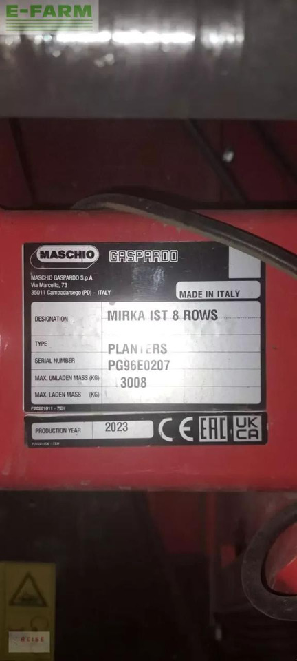 آلة نثر البذور الدقيقة Mustang mirka ist 8 rows: صورة 7