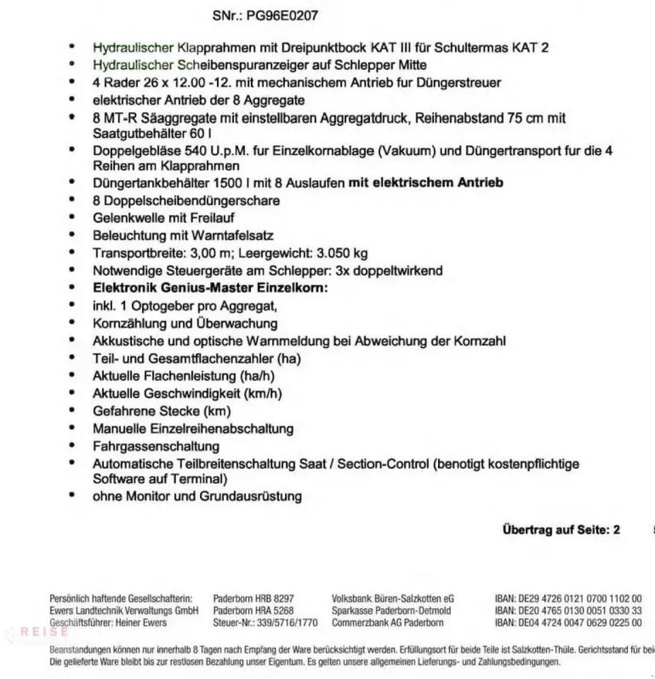 آلة نثر البذور الدقيقة Mustang mirka ist 8 rows: صورة 6