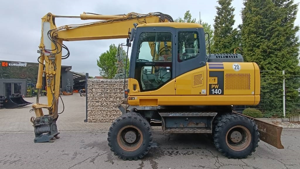 Komatsu PW 140 Mobilbagger Powertilt Schnellwechsler MS 10 - حفارة دولاب: صورة 1 Komatsu PW 140 Mobilbagger Powertilt Schnellwechsler MS 10 - حفارة دولاب: صورة 1