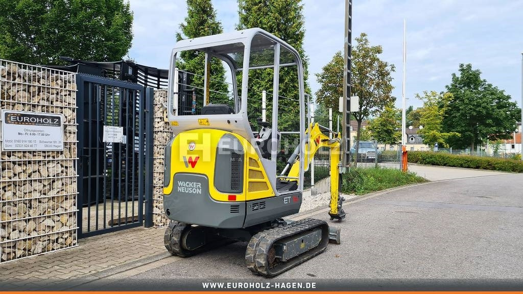 Wacker Neuson Minibagger ET16, Schnellwechsler MS01, Schutzdach - حفارة مُصَّغرة: صورة 5 Wacker Neuson Minibagger ET16, Schnellwechsler MS01, Schutzdach - حفارة مُصَّغرة: صورة 5