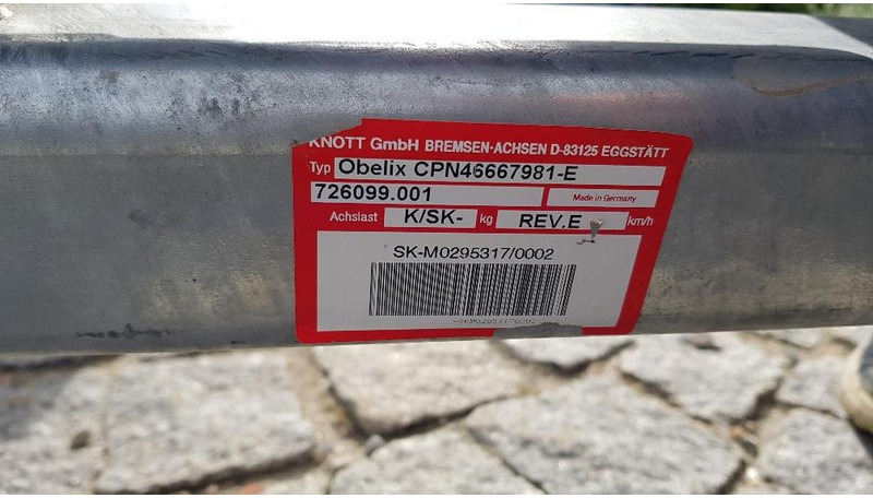 KNOTT 1-Achs Anhänger Chassis - عربة مقطورة: صورة 3 KNOTT 1-Achs Anhänger Chassis - عربة مقطورة: صورة 3