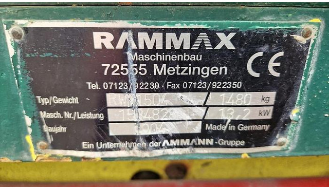 Rammax RW1504 Grabenwalze - اسطوانة المزرعة: صورة 5 Rammax RW1504 Grabenwalze - اسطوانة المزرعة: صورة 5