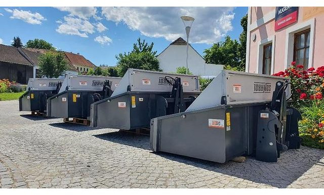 Schwerlast Transportbox / Kippmulde 180 cm mit 3 Punkt- & Euro Aufnahme - وحدة جر: صورة 3 Schwerlast Transportbox / Kippmulde 180 cm mit 3 Punkt- & Euro Aufnahme - وحدة جر: صورة 3