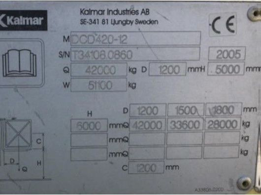 Kalmar DCD420-12 - رافعة شوكية ديزل: صورة 4 Kalmar DCD420-12 - رافعة شوكية ديزل: صورة 4