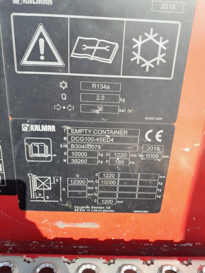 Kalmar DCG100-45ED4 - المعبِّئ المناول: صورة 3 Kalmar DCG100-45ED4 - المعبِّئ المناول: صورة 3