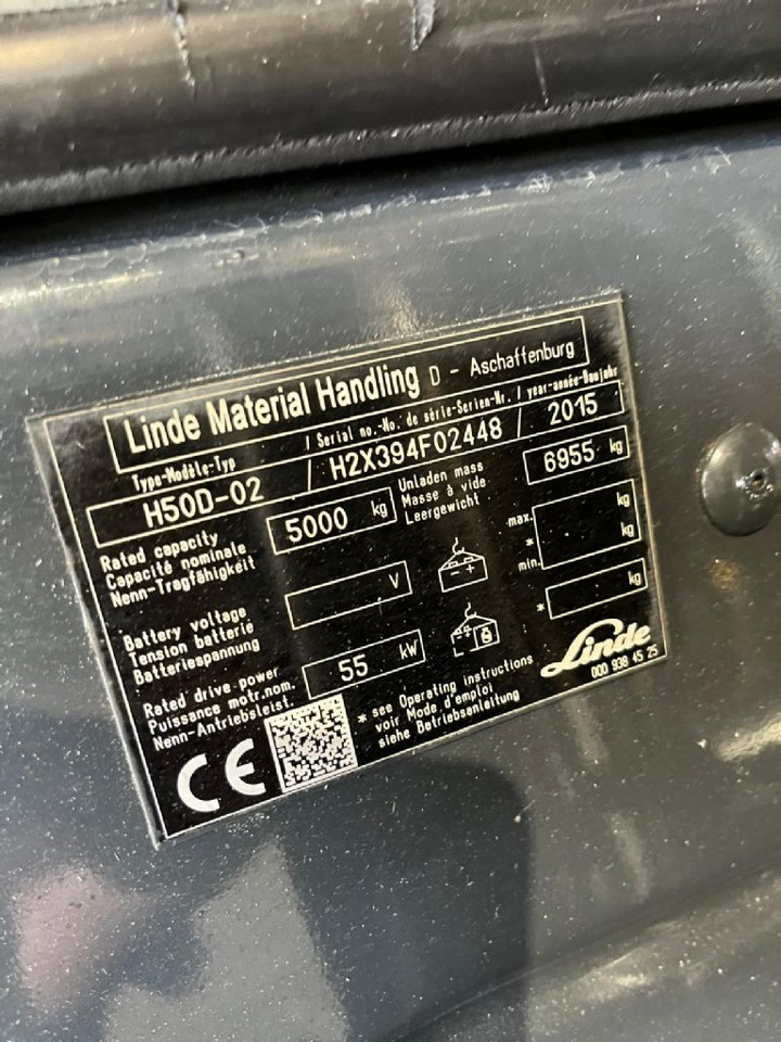Linde H50D-02 - رافعة شوكية ديزل: صورة 3 Linde H50D-02 - رافعة شوكية ديزل: صورة 3