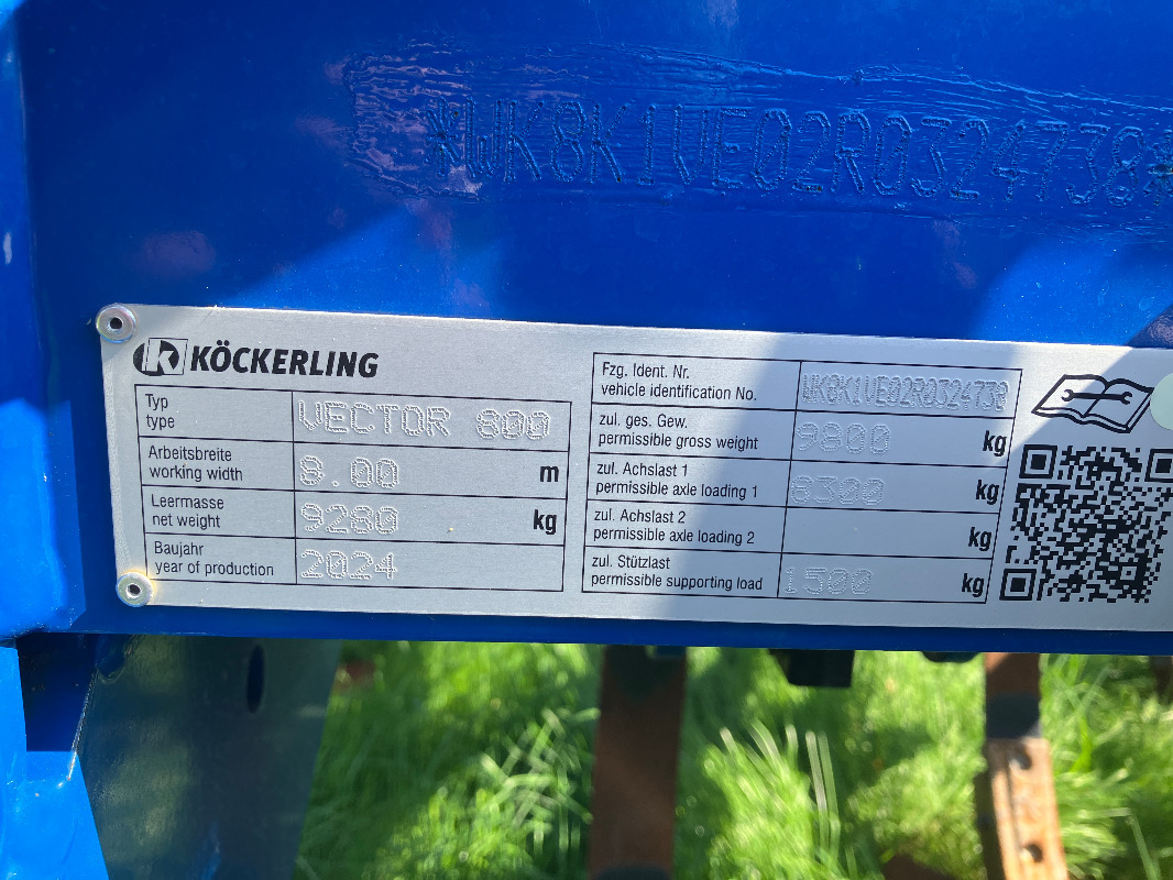Köckerling Vector 800 - المحراث: صورة 2 Köckerling Vector 800 - المحراث: صورة 2