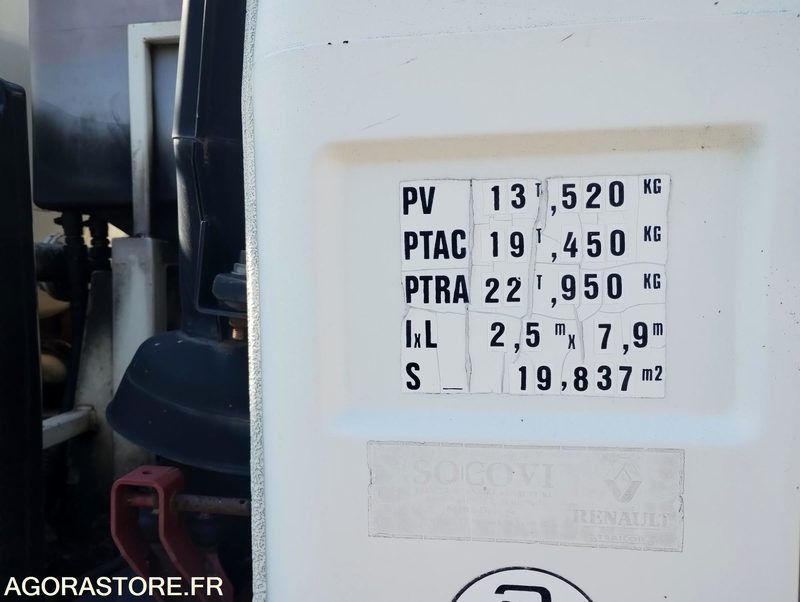 Camion 19t Hydrocureur Renault G300 Maxter 142142km – équipement Huwer - شاحنة الشفط: صورة 4 Camion 19t Hydrocureur Renault G300 Maxter 142142km – équipement Huwer - شاحنة الشفط: صورة 4