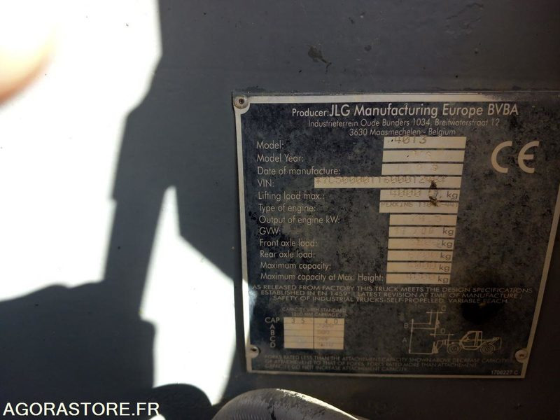 Chariot télescopique JLG 4013 - رافعة تلسكوبية: صورة 5 Chariot télescopique JLG 4013 - رافعة تلسكوبية: صورة 5