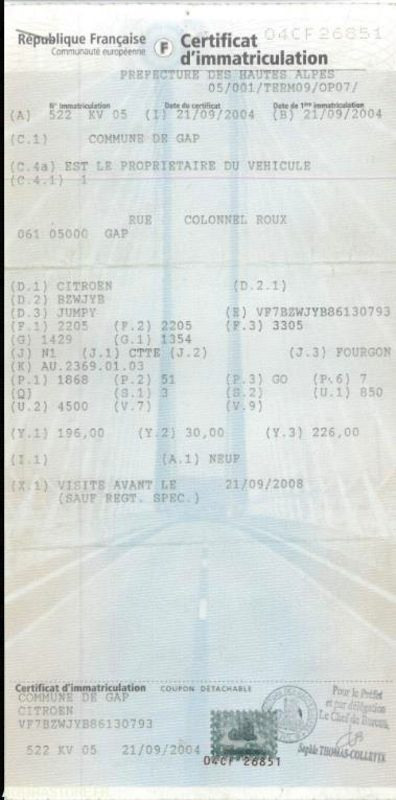 FOURGONNETTE CITROEN JUMPY - فان المدمجة: صورة 4 FOURGONNETTE CITROEN JUMPY - فان المدمجة: صورة 4