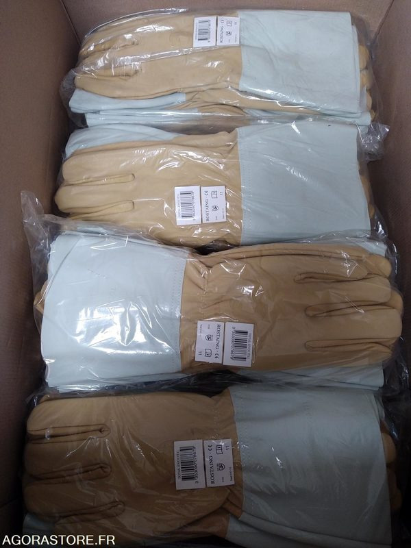 GANTS CUIR MANCHETTE - LOT 40 - TAILLE 11 - الأدوات والمعدات: صورة 1 GANTS CUIR MANCHETTE - LOT 40 - TAILLE 11 - الأدوات والمعدات: صورة 1