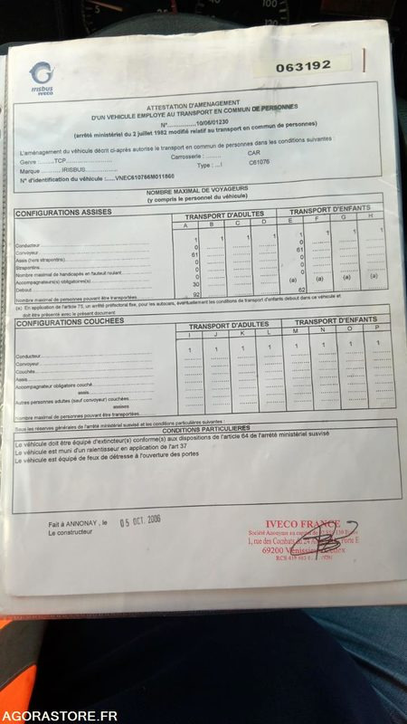 IVECO BUS AXER N°063192 - حافلة صغيرة, ميكروباص: صورة 5 IVECO BUS AXER N°063192 - حافلة صغيرة, ميكروباص: صورة 5
