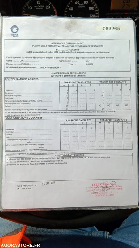 IVECO BUS AXER N°063265 - حافلة صغيرة, ميكروباص: صورة 5 IVECO BUS AXER N°063265 - حافلة صغيرة, ميكروباص: صورة 5