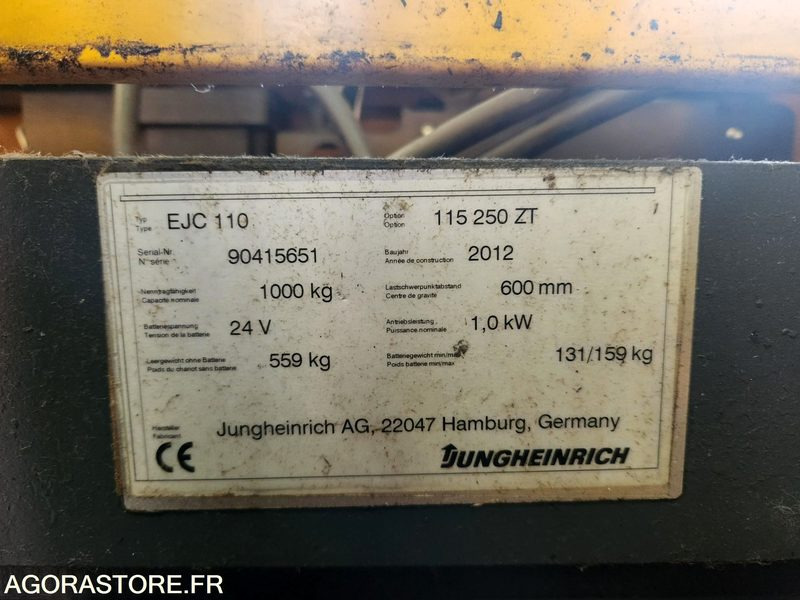 JUNGHIENRICH EJC 110 2500MM - معدات المناولة: صورة 3 JUNGHIENRICH EJC 110 2500MM - معدات المناولة: صورة 3