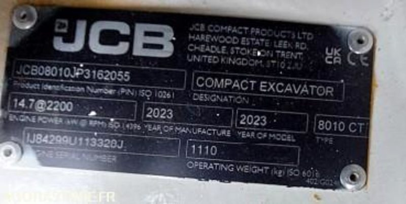 Mini Pelle 1T JCB 8010CTS + Remorque - 2023 / (NEUVE) 19 HEURES (EMF201) - حفارة مُصَّغرة: صورة 4 Mini Pelle 1T JCB 8010CTS + Remorque - 2023 / (NEUVE) 19 HEURES (EMF201) - حفارة مُصَّغرة: صورة 4