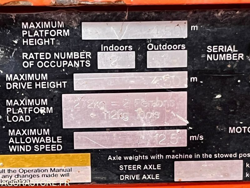 Nacelle ciseaux 6,5M électrique SNORKEL S3215E - 2016 - 840 heures Nacelle ciseaux 6,5M électrique SNORKEL S3215E - 2016 - 840 heures: صورة 10 Nacelle ciseaux 6,5M électrique SNORKEL S3215E - 2016 - 840 heures Nacelle ciseaux 6,5M électrique SNORKEL S3215E - 2016 - 840 heures: صورة 10