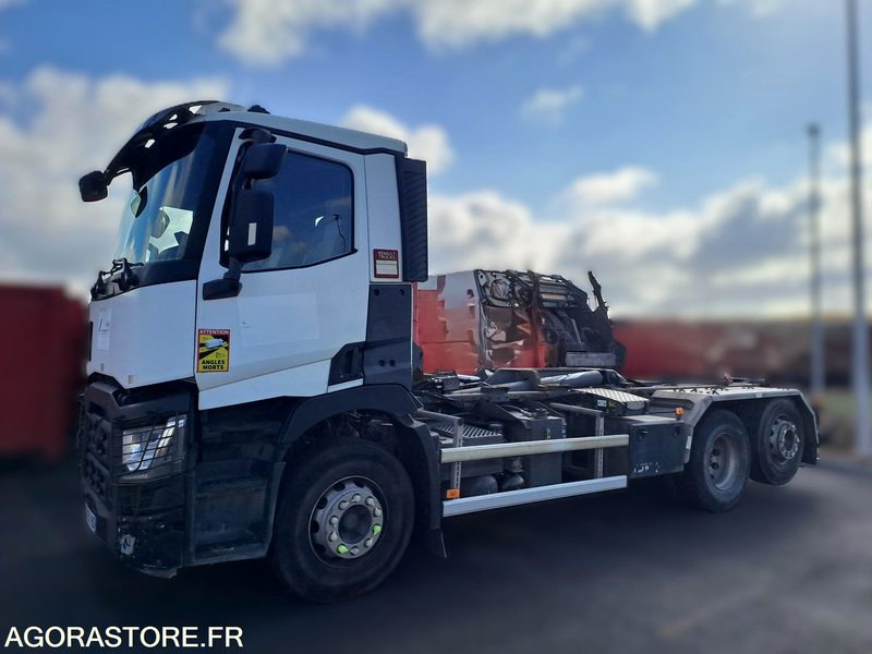 PORTEUR POLYBENNE RENAULT C-SERIES 460 - 2016 / 424 620 KM - شاحنة ذات خطاف: صورة 1 PORTEUR POLYBENNE RENAULT C-SERIES 460 - 2016 / 424 620 KM - شاحنة ذات خطاف: صورة 1