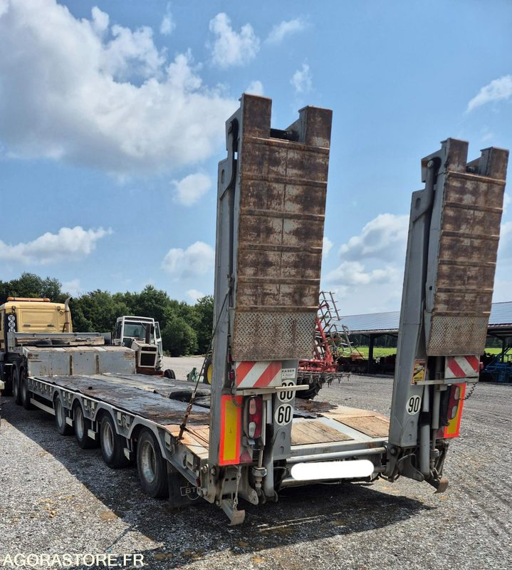 Porte engins 4 essieux - مقطورة مسطحة منخفضة: صورة 4 Porte engins 4 essieux - مقطورة مسطحة منخفضة: صورة 4