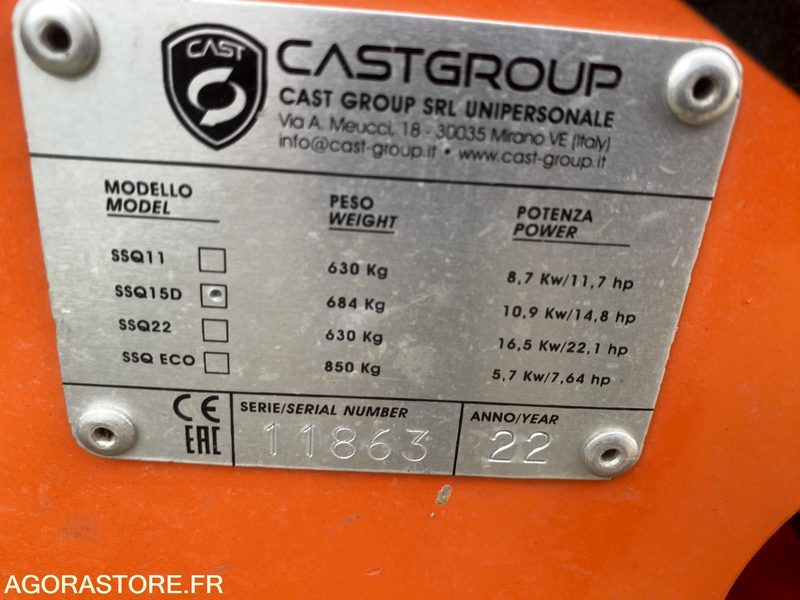 تركس Porte outils SSQ15D 48 heures Worky Quad DIESEL 48 heures: صورة 8