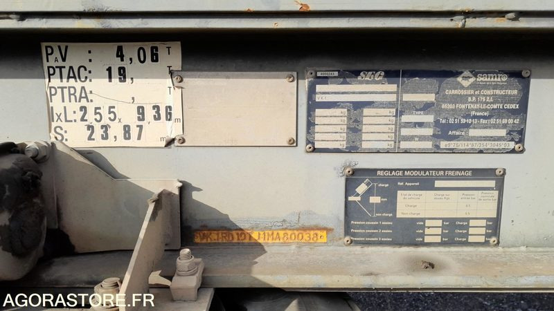 REMORQUE SAMRO // R30864 - عربة مقطورة: صورة 3 REMORQUE SAMRO // R30864 - عربة مقطورة: صورة 3