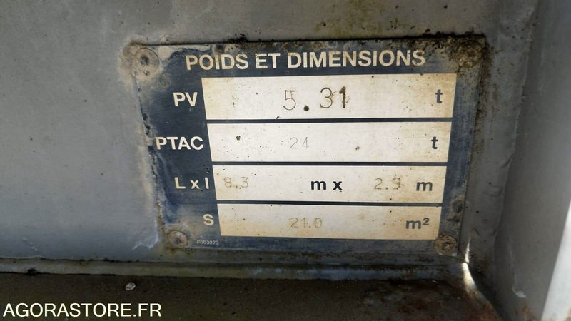 عربة مقطورة REMORQUE - SAMRO REMORQUE 3ESS PLATEAU - 2004 - BG-713-LR: صورة 6 عربة مقطورة REMORQUE - SAMRO REMORQUE 3ESS PLATEAU - 2004 - BG-713-LR: صورة 6