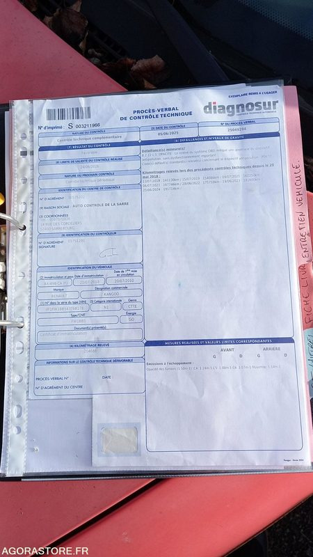 فان المدمجة RENAULT - KANGOO - 2010 - 204978KM - AX498CA: صورة 29