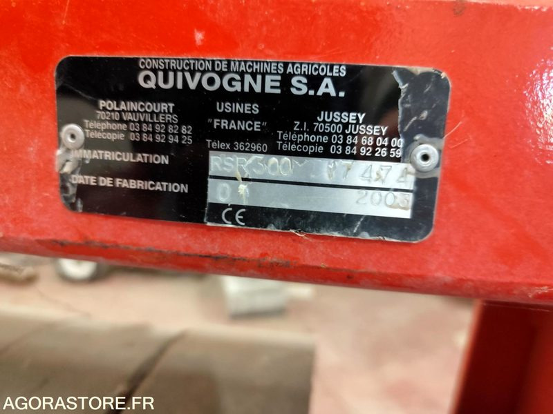 ROULEAU QUIVOGNE RSR 300 TRES PEU SERVI ANNEE 2003 - معدات الحدائق: صورة 4 ROULEAU QUIVOGNE RSR 300 TRES PEU SERVI ANNEE 2003 - معدات الحدائق: صورة 4