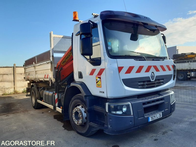Renault Premium 280 DXi équipé Grue et Tribenne - شاحنة: صورة 1 Renault Premium 280 DXi équipé Grue et Tribenne - شاحنة: صورة 1