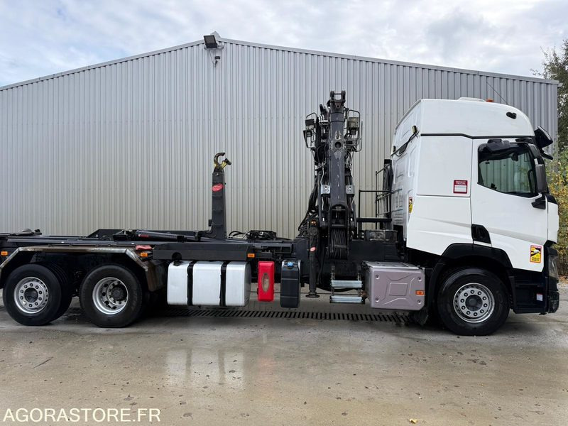 Renault porteur C460 Ampliroll Grue 6x2 remorquant - شاحنة ذات خطاف: صورة 1 Renault porteur C460 Ampliroll Grue 6x2 remorquant - شاحنة ذات خطاف: صورة 1
