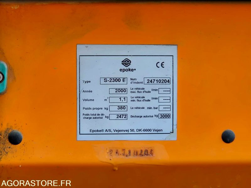 SALEUSE EPOKE S-2300 E 2000 AVEC MOTEUR AUXILIAIRE - معدات الحدائق: صورة 2 SALEUSE EPOKE S-2300 E 2000 AVEC MOTEUR AUXILIAIRE - معدات الحدائق: صورة 2