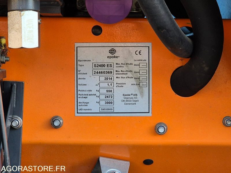 SALEUSE EPOKE S2400 ES 2014 AVEC MOTEUR AUXILIAIRE - معدات الحدائق: صورة 2 SALEUSE EPOKE S2400 ES 2014 AVEC MOTEUR AUXILIAIRE - معدات الحدائق: صورة 2