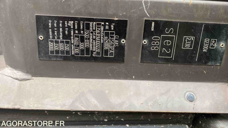 TRACTEUR RENAULT ERGOS - 12262H - 2009 - جرار: صورة 5 TRACTEUR RENAULT ERGOS - 12262H - 2009 - جرار: صورة 5