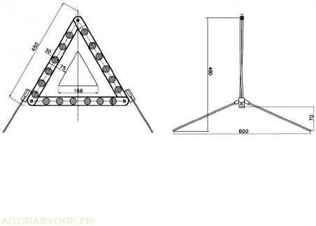 Triangle de sécurité routière Neuf dans son étui carton 40 TRIANGLES - الأدوات والمعدات: صورة 2 Triangle de sécurité routière Neuf dans son étui carton 40 TRIANGLES - الأدوات والمعدات: صورة 2