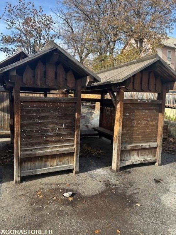 Lot de 2 abris bus bois - آليات: صورة 5 Lot de 2 abris bus bois - آليات: صورة 5