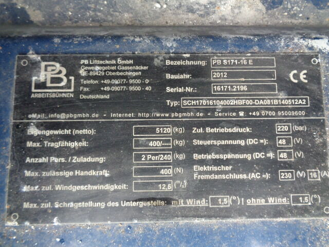 Diversen S171-16 PB S171-16 - رافعة هيدروليكية مقصية: صورة 5 Diversen S171-16 PB S171-16 - رافعة هيدروليكية مقصية: صورة 5