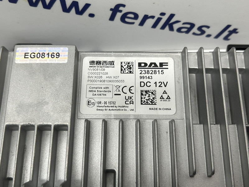 DAF monitor, display, multimedia - قطع غيار - شاحنة: صورة 4 DAF monitor, display, multimedia - قطع غيار - شاحنة: صورة 4