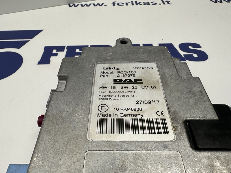 DAF telephone interface control unit - وحدة تحكم الكتروني - شاحنة: صورة 5 DAF telephone interface control unit - وحدة تحكم الكتروني - شاحنة: صورة 5