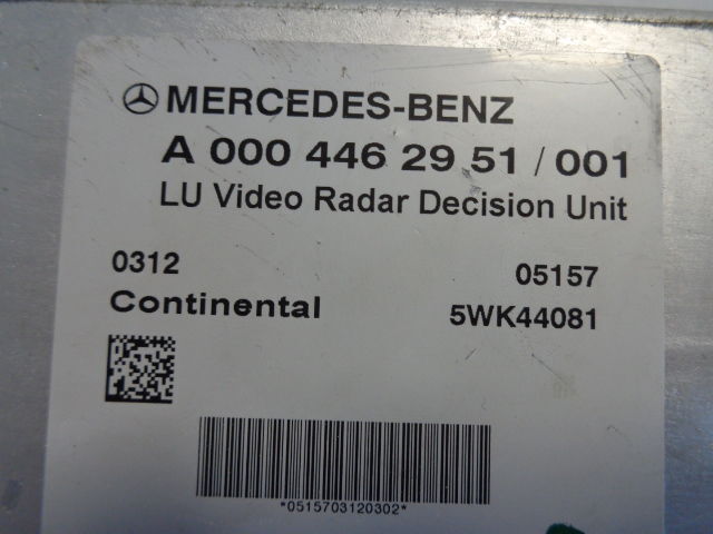 Mercedes-Benz LU video radar decision unit 0004462951 fully working "WORLDWIDE - وحدة تحكم الكتروني - شاحنة: صورة 3 Mercedes-Benz LU video radar decision unit 0004462951 fully working "WORLDWIDE - وحدة تحكم الكتروني - شاحنة: صورة 3