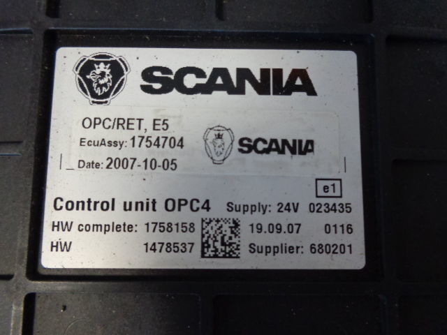 Scania Control unit OPC4 1754704, 1758158, 1478537, 1518631 "WORLDWIDE - وحدة تحكم الكتروني - شاحنة: صورة 4 Scania Control unit OPC4 1754704, 1758158, 1478537, 1518631 "WORLDWIDE - وحدة تحكم الكتروني - شاحنة: صورة 4