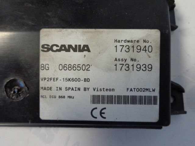 Scania control unit 1731940, 1731939, 0686502, 1728357, 1728359 "WORLDW - وحدة تحكم الكتروني - شاحنة: صورة 4 Scania control unit 1731940, 1731939, 0686502, 1728357, 1728359 "WORLDW - وحدة تحكم الكتروني - شاحنة: صورة 4
