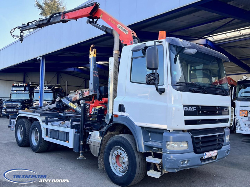 DAF CF 85.410 6x4 Bladgeveerd, Palfinger PK16001, Pallift - شاحنة ذات خطاف, شاحنة كرين: صورة 1 DAF CF 85.410 6x4 Bladgeveerd, Palfinger PK16001, Pallift - شاحنة ذات خطاف, شاحنة كرين: صورة 1